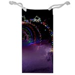 Outdoor Christmas Lights Tunnel Jewelry Bag Front