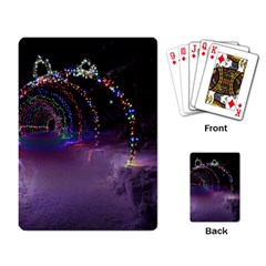 Outdoor Christmas Lights Tunnel Playing Cards Single Design (rectangle) by artworkshop