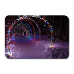 Outdoor Christmas Lights Tunnel Plate Mats 18 x12  Plate Mat