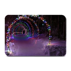 Outdoor Christmas Lights Tunnel Plate Mats by artworkshop