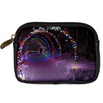 Outdoor Christmas Lights Tunnel Digital Camera Leather Case Front