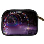 Outdoor Christmas Lights Tunnel Digital Camera Leather Case Back