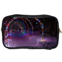 Outdoor Christmas Lights Tunnel Toiletries Bag (two Sides) by artworkshop