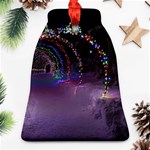 Outdoor Christmas Lights Tunnel Bell Ornament (Two Sides) Front