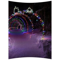 Outdoor Christmas Lights Tunnel Back Support Cushion by artworkshop