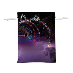 Outdoor Christmas Lights Tunnel Lightweight Drawstring Pouch (s) by artworkshop