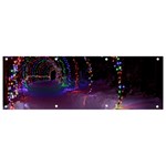 Outdoor Christmas Lights Tunnel Banner and Sign 9  x 3  Front