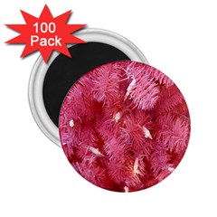 Pink Christmas Tree 2 25  Magnets (100 Pack)  by artworkshop