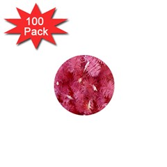 Pink Christmas Tree 1  Mini Magnets (100 Pack)  by artworkshop