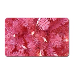 Pink Christmas Tree Magnet (rectangular) by artworkshop