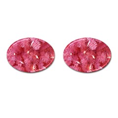 Pink Christmas Tree Cufflinks (oval) by artworkshop