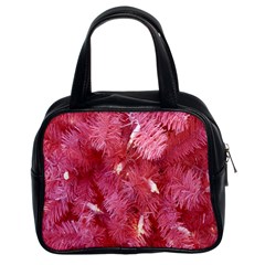 Pink Christmas Tree Classic Handbag (two Sides) by artworkshop