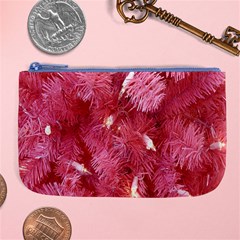 Pink Christmas Tree Large Coin Purse by artworkshop