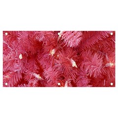 Pink Christmas Tree Banner And Sign 4  X 2 