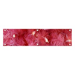 Pink Christmas Tree Banner And Sign 4  X 1 