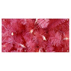 Pink Christmas Tree Banner And Sign 8  X 4  by artworkshop