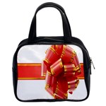 Red Ribbon Bow On White Background Classic Handbag (Two Sides) Front