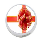 Red Ribbon Bow On White Background 4-Port USB Hub (One Side) Front