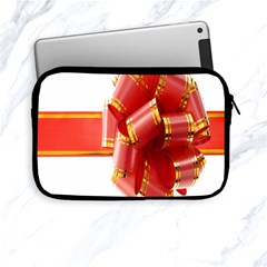 Red Ribbon Bow On White Background Apple Ipad Mini Zipper Cases by artworkshop