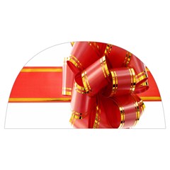 Red Ribbon Bow On White Background Anti Scalding Pot Cap by artworkshop