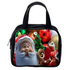 Red Santa Classic Handbag (one Side) by artworkshop