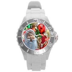 Red Santa Round Plastic Sport Watch (l)