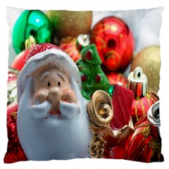 Red Santa Standard Flano Cushion Case (one Side)