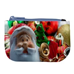 Red Santa Large Coin Purse by artworkshop