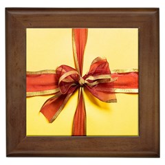 Ribbon Bow Framed Tile by artworkshop