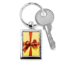 Ribbon Bow Key Chain (rectangle) by artworkshop