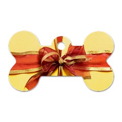 Ribbon Bow Dog Tag Bone (one Side) by artworkshop