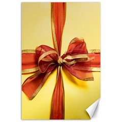 Ribbon Bow Canvas 24  X 36  by artworkshop