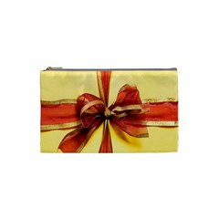 Ribbon Bow Cosmetic Bag (small) by artworkshop