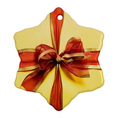 Ribbon Bow Ornament (snowflake)