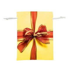 Ribbon Bow Lightweight Drawstring Pouch (l) by artworkshop