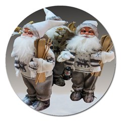 Santa Claus Magnet 5  (round) by artworkshop