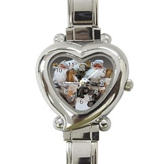 Santa Claus Heart Italian Charm Watch by artworkshop