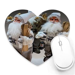 Santa Claus Heart Mousepads by artworkshop