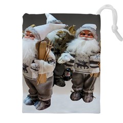 Santa Claus Drawstring Pouch (4xl) by artworkshop