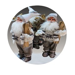 Santa Claus Mini Round Pill Box (pack Of 3) by artworkshop