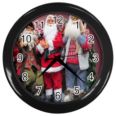 Santa On Christmas 1 Wall Clock (black) by artworkshop