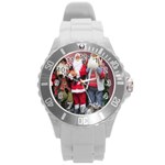 Santa On Christmas 1 Round Plastic Sport Watch (L) Front