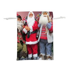 Santa On Christmas 1 Lightweight Drawstring Pouch (m)