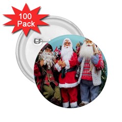 Santa On Christmas 3 2 25  Buttons (100 Pack)  by artworkshop