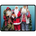 Santa On Christmas 3 Fleece Blanket (Large)  80 x60  Blanket Front