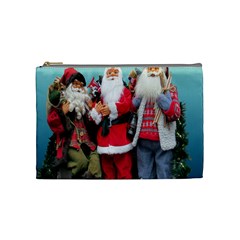 Santa On Christmas 3 Cosmetic Bag (medium)