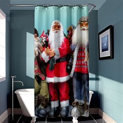 Santa On Christmas 3 Shower Curtain 36  X 72  (stall) 