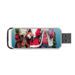 Santa On Christmas 3 Portable Usb Flash (one Side) by artworkshop