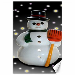 Snowman Canvas 24  X 36  by artworkshop