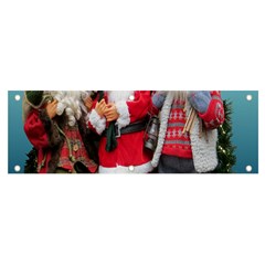 Santa On Christmas 3 Banner And Sign 6  X 2  by artworkshop